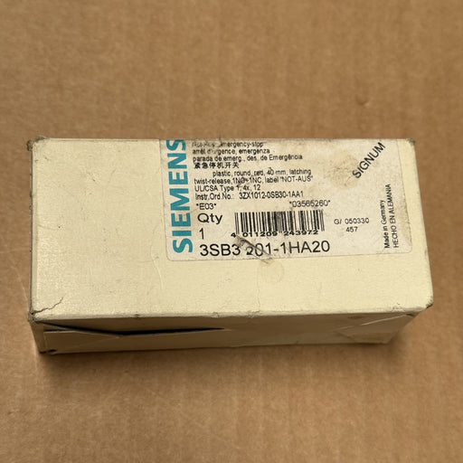 Siemens – 3SB3201-1HA20 – Emergency Stop Button