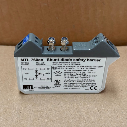 MTL – MTL 760AC – Shunt-Diode Safety Barrier (AC Sensors)