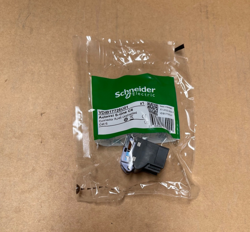 5PCs Schneider Electric – VDIB17726U01 – Actassi S‑One RJ45 Cat6 Ethernet Connec