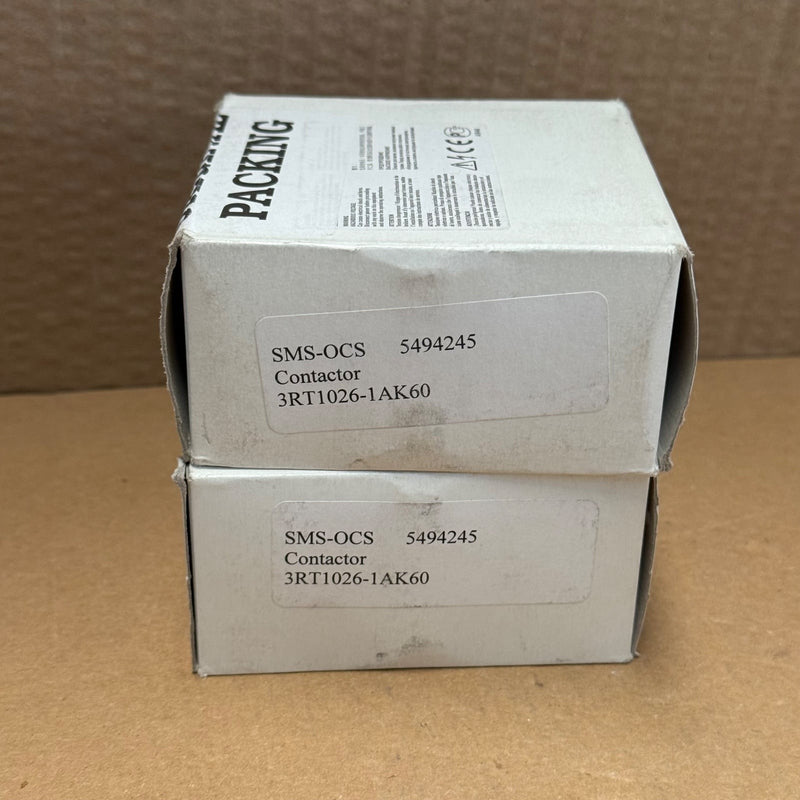Siemens – 3RT1026-1AK60 – SIRIUS S0 Size 3-Pole Power Contactor