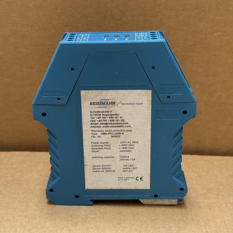 Reissmann – TMS-PTC-230N-A – Thermistor Motor Protection Relay