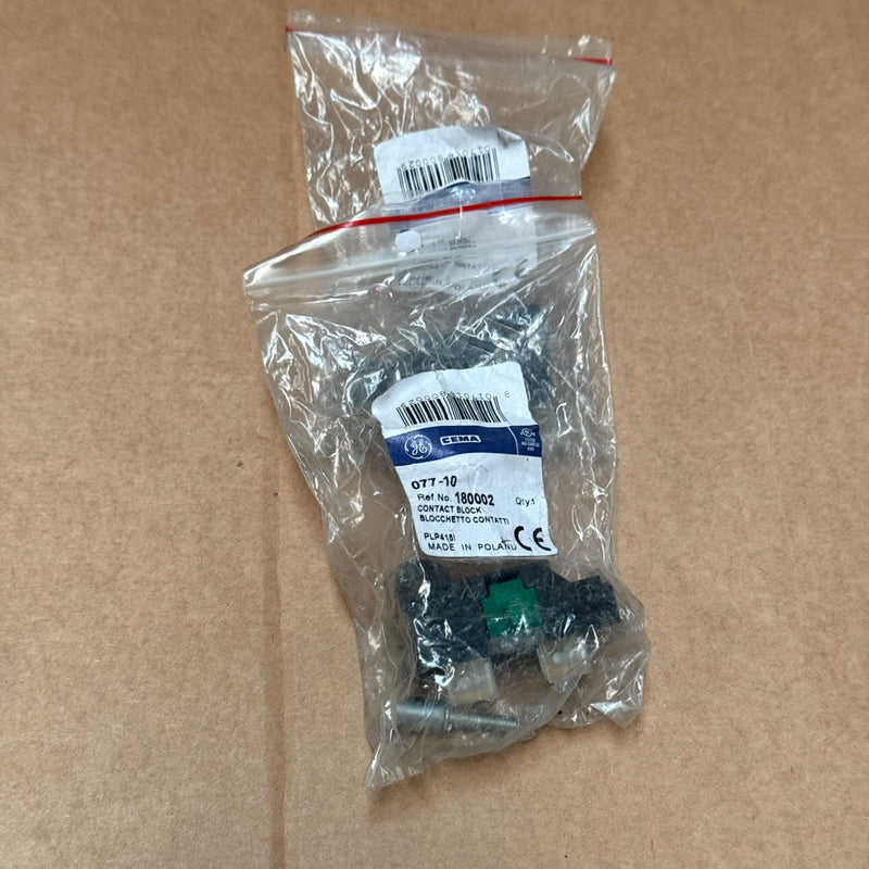 General Electric – 077‑10 – Auxiliary Contact Block 1NO