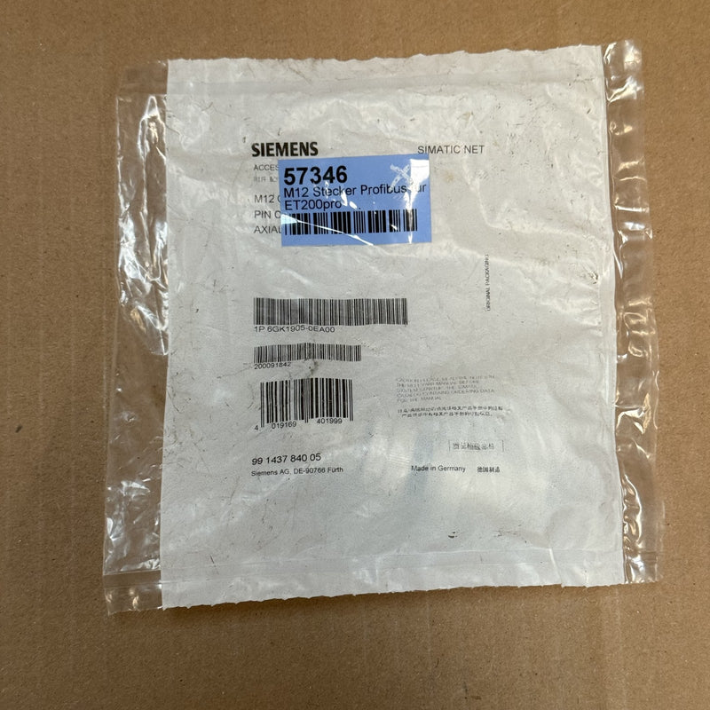 5PCS Siemens – 6GK1905-0EA00 – Connector Plug Male 5-Pin