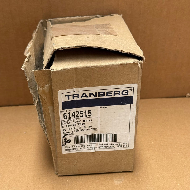 Tranberg – 6142515 – E205/2B PG16 Brass Ex Cable Gland