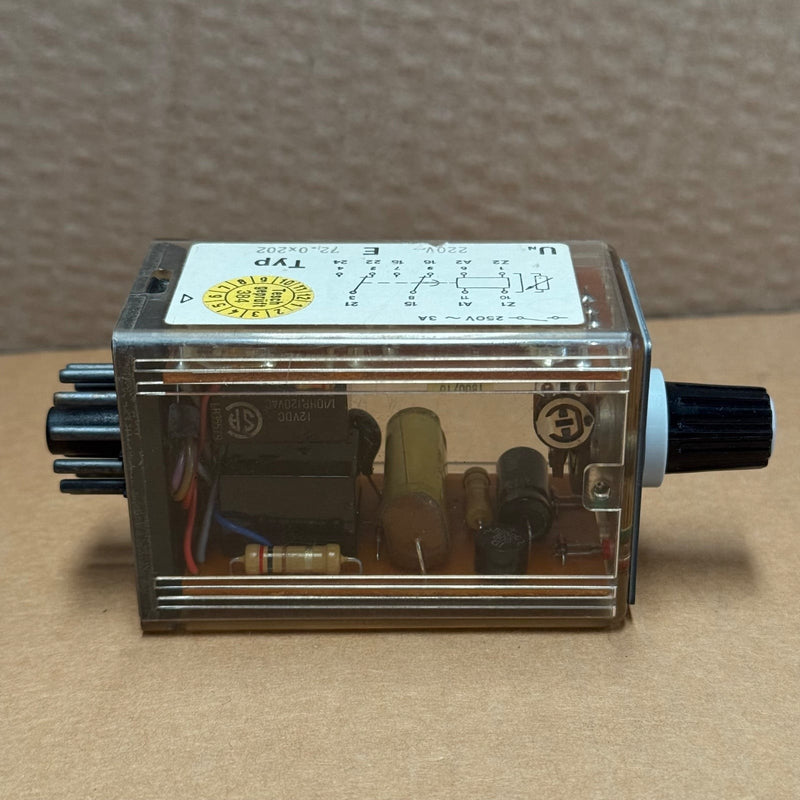 Tesch – E 72.0X202 – Analogue Time Delay Relay / Timer (220V, 250V ~ 3A)