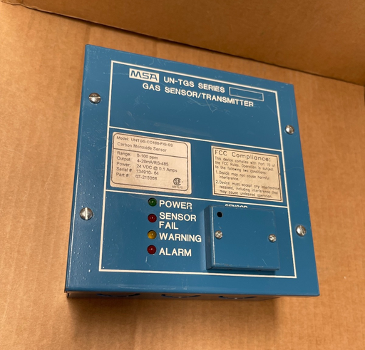 MSA – UNTGS-CO100-FIG-SS – Carbon Monoxide Gas Sensor/Transmitter 0–100 ppm