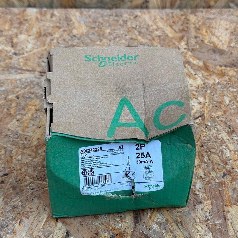 Schneider Electric – A9CR2225 – Automatic Reset Residual Current Circuit Breaker
