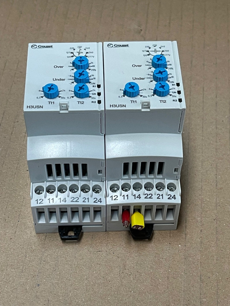 Crouzet – 84873221 (H3USN) – 3‑Phase Voltage Monitoring Relay 120–277 VAC