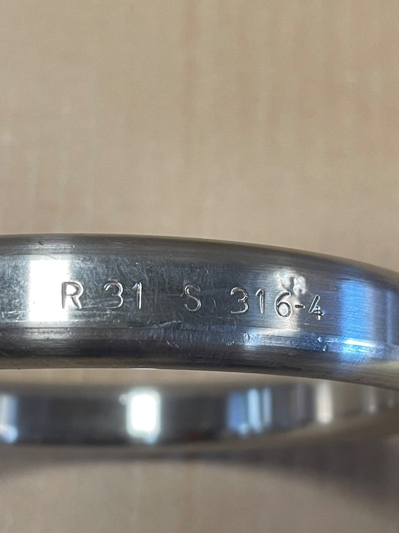 B.E. – R31 S316‑4 – Ring Joint Gasket ASME B16.20 Stainless Steel RTJ