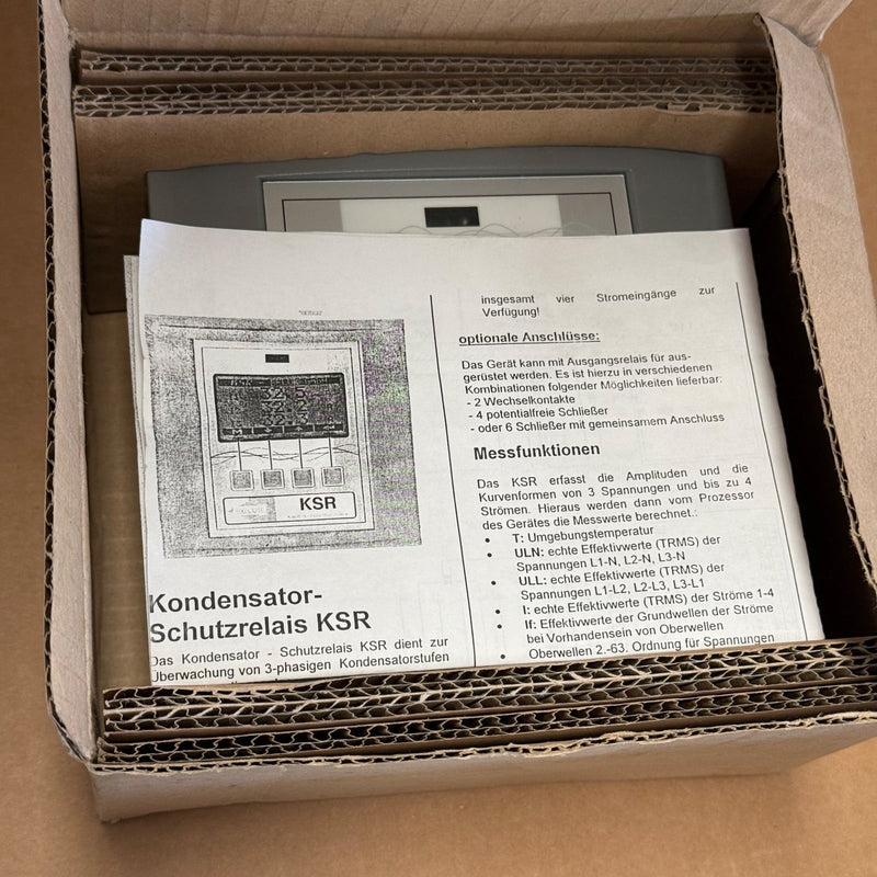 MR GmbH – KSR am – Kondensatorschutzrelais / Capacitor Bank Protection Relay