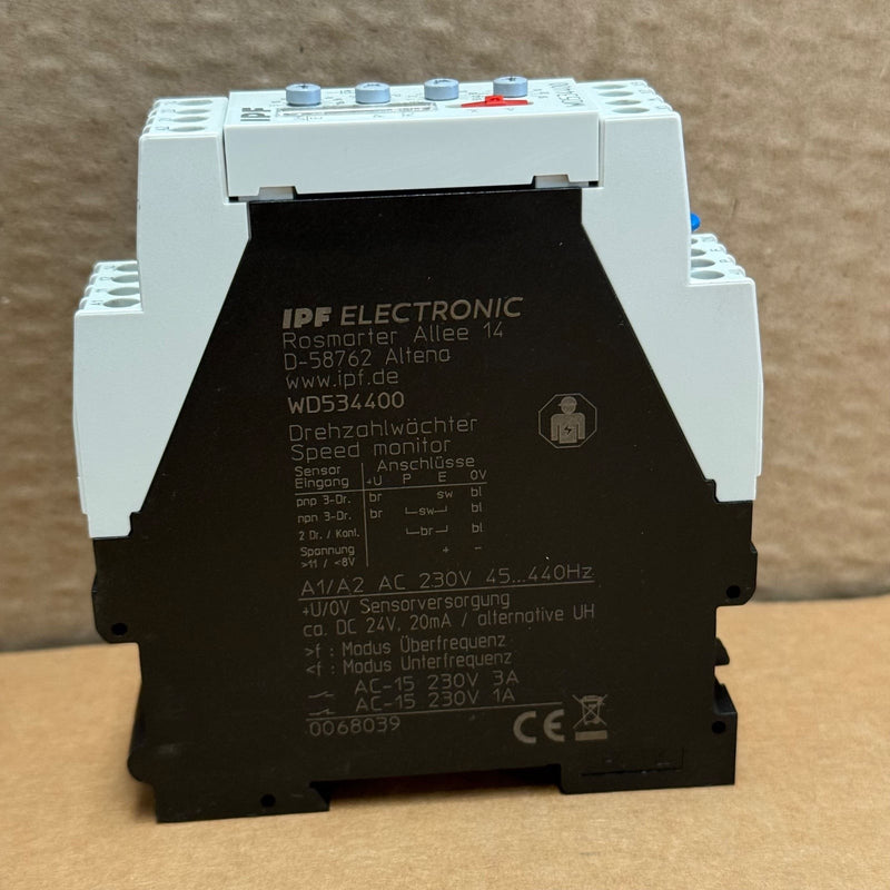 IPF electronic – WD534400 – Speed / Frequency Monitoring Relay