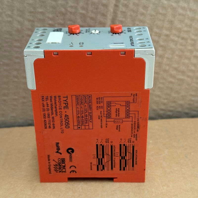 Broyce Control – 45050 – Single-Phase Voltage Monitoring Relay