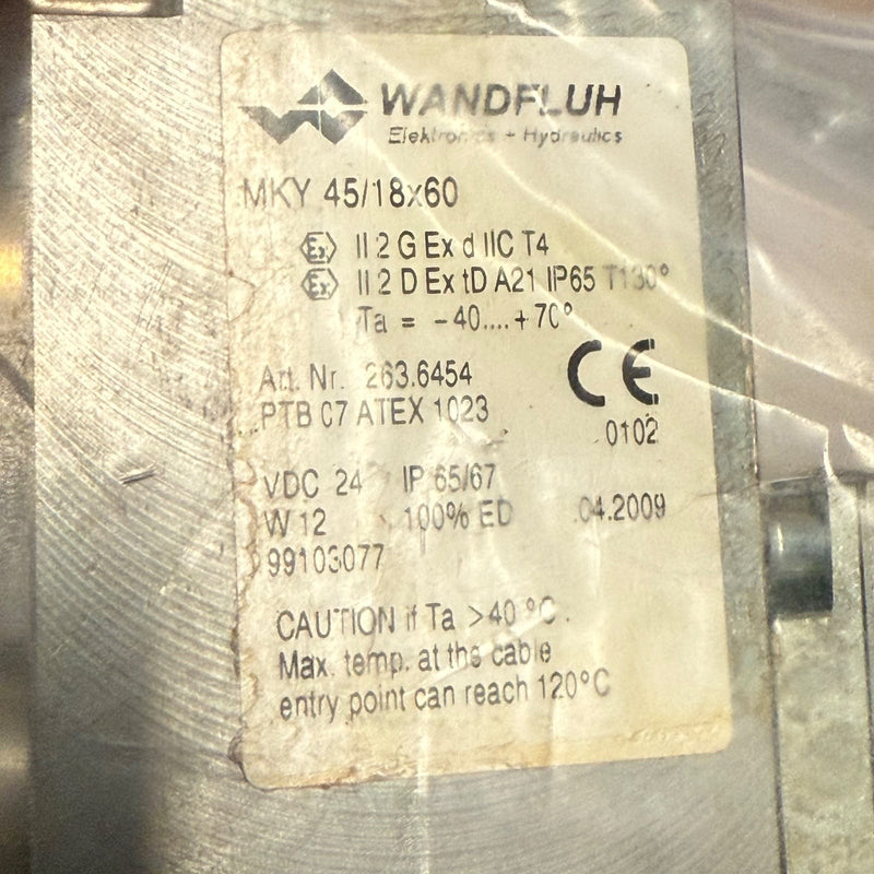 Wandfluh – AEXD32061A-L12 + MKY45/18X60 – Solenoid Poppet Valve