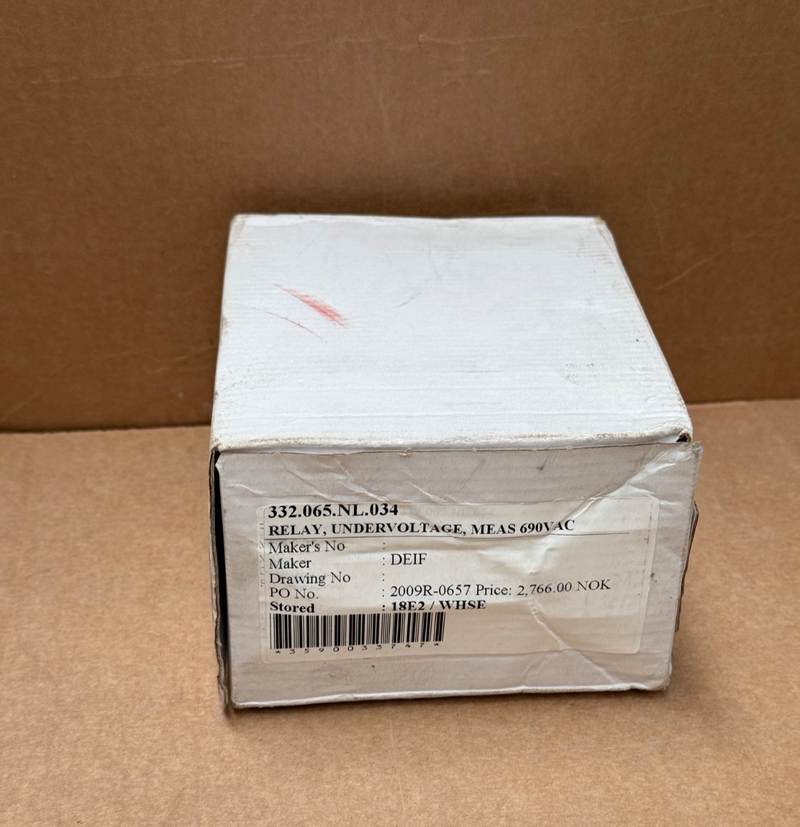 DEIF – RMV‑132D – Undervoltage Relay (Dual Setpoint) Generator/Motor Protection