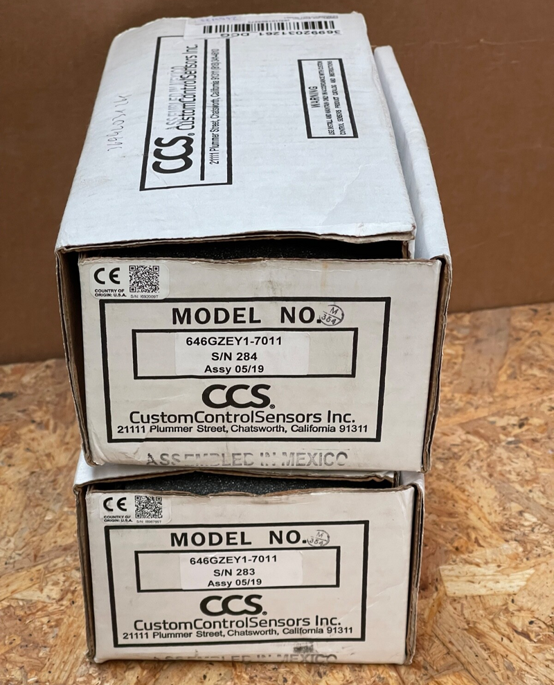 Custom Control Sensors - 646GZE1-7011 - Explosion-Proof DualSnap Pressure Switch