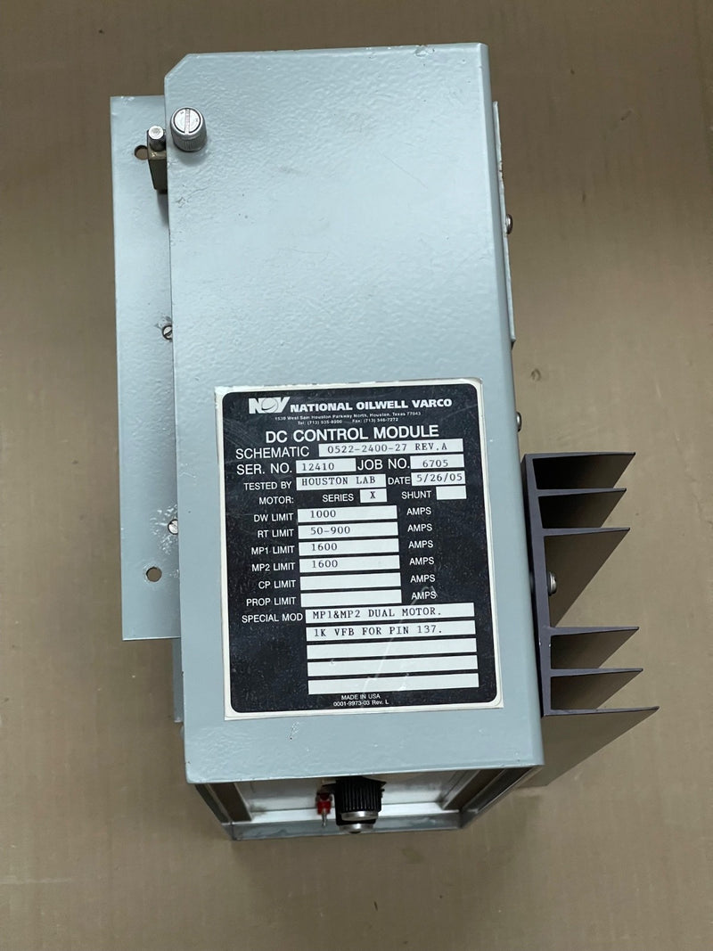 National Oilwell Varco – 0522‑2400‑27 Rev A – DC Control Module