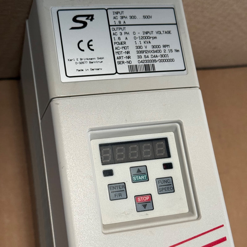 KEB – 33.S4.D4A-3001 – COMBIVERT S4 Servo Drive / Servo Amplifier