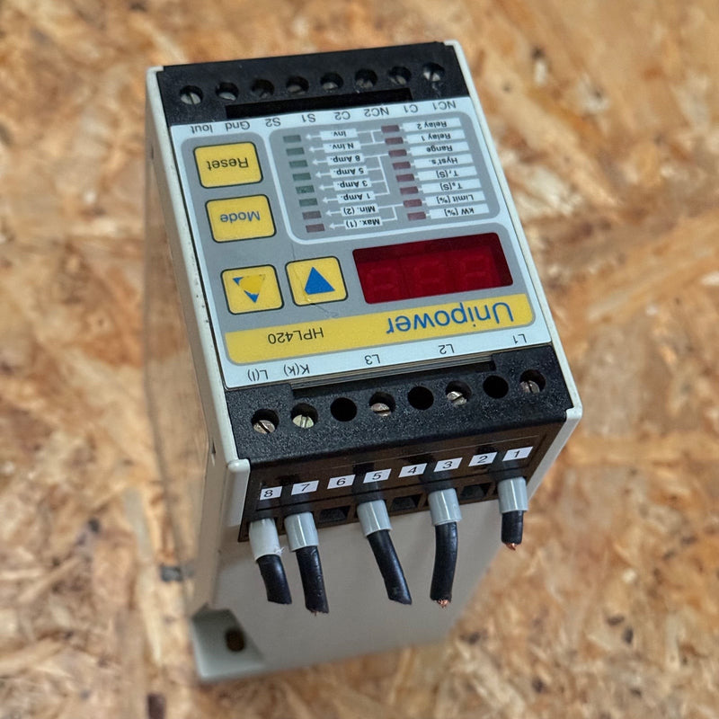 Unipower – HPL420 – Load Monitor / Over- / Under-load Supervision Relay