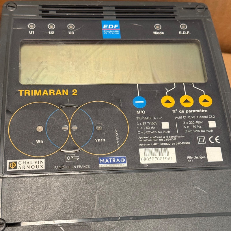 Chauvin Arnoux – TRIMARAN 2 – Three-Phase Electronic Energy Meter
