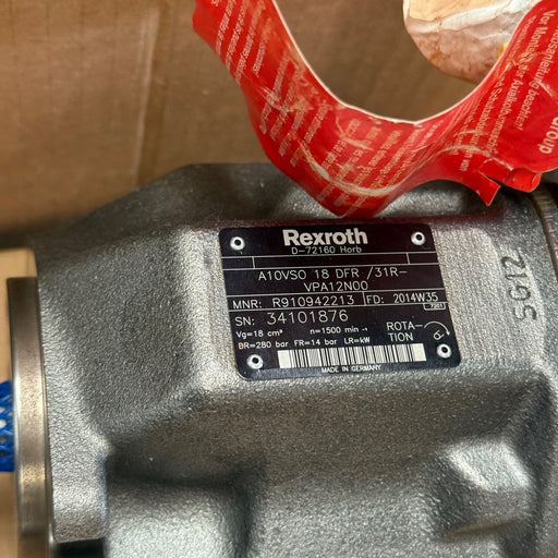 Rexroth – R910942213 (A10VSO18DFR/31R-VPA12N00) – Axial Piston Variable Pump