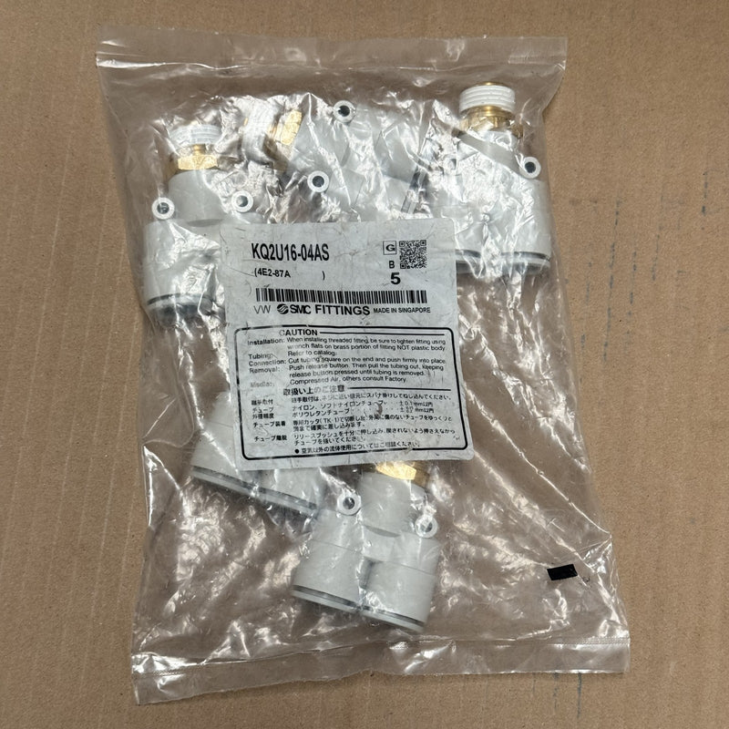 5PCS SMC - KQ2U16-04AS SMC - Y-spin junction