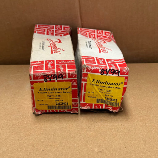 2PCs Danfoss – 023Z5002 (Type DCL 052) – Hermetic Liquid Line Filter Drier