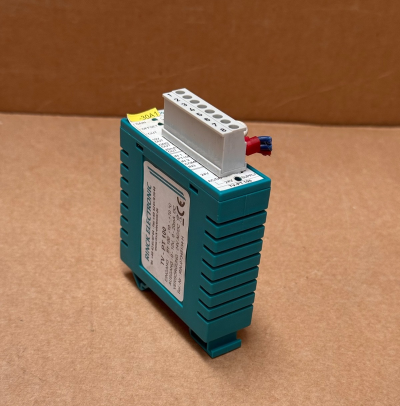 Rinck Elektronik – TV‑PT100 (B302.2) – Pt100 → 10 V/20 mA DIN‑Rail Converter