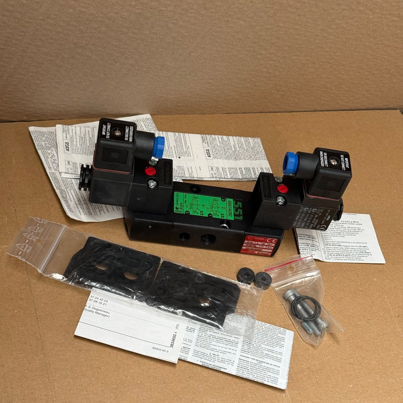 ASCO Joucomatic – ISSCG551B202MO – Intrinsically Safe Dual Solenoid Spool Valve