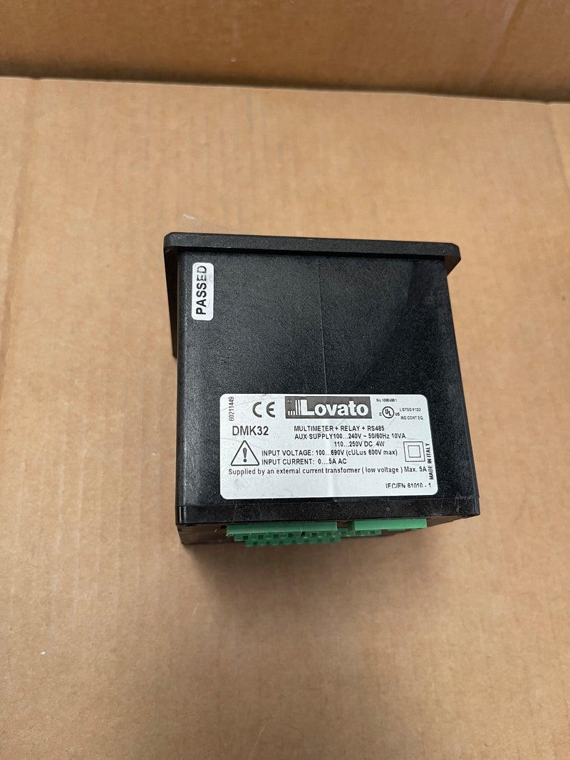 Lovato – DMK32 – Flush‑Mount LED Multimeter / Power Analyzer (RS‑485, 96×96 mm)