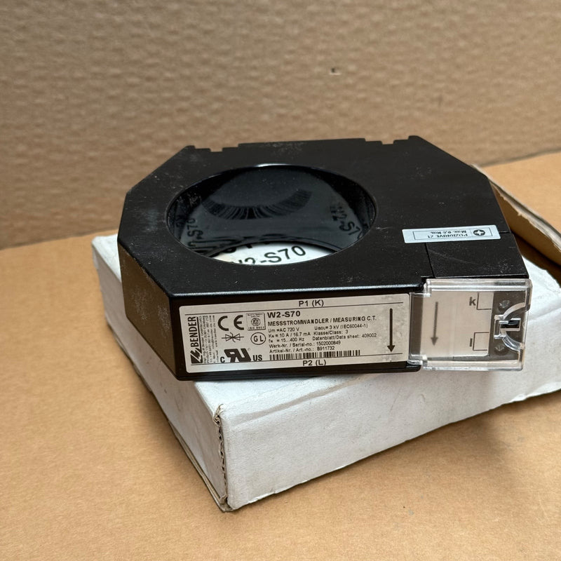Bender – W2-S70 (B911732) – Split-Core Measuring Current Transformer