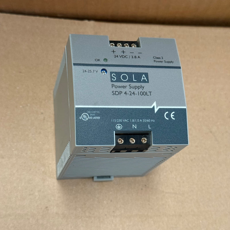 SolaHD – SDP 4-24-100LT – DIN Rail Power Supply (24V DC, 3.8A, 91.2W)