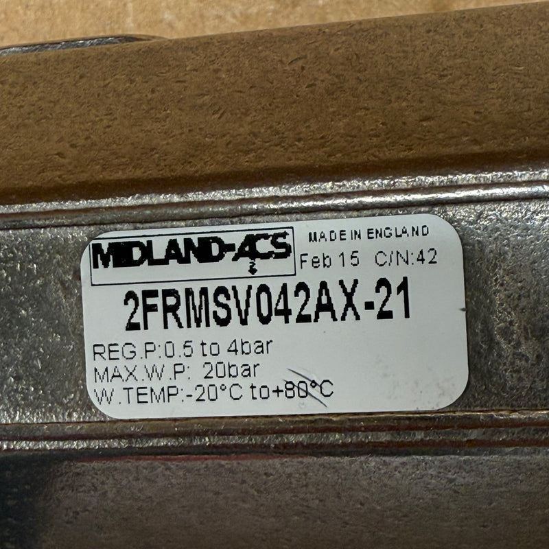 Midland ACS – 2FRMSV042AX-21 / Model 3550 – Stainless Steel Filter Regulator