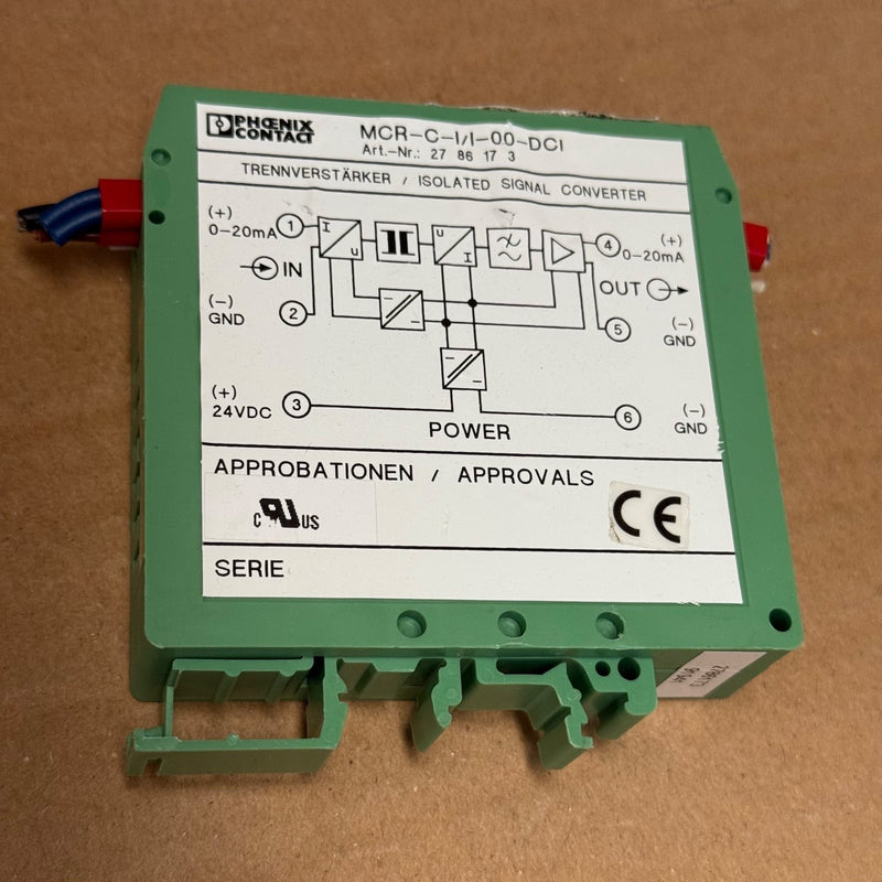 2PCs Phoenix Contact – 2786173 (MCR-C-I/I-00-DCI) – 3-Way Signal Isolator