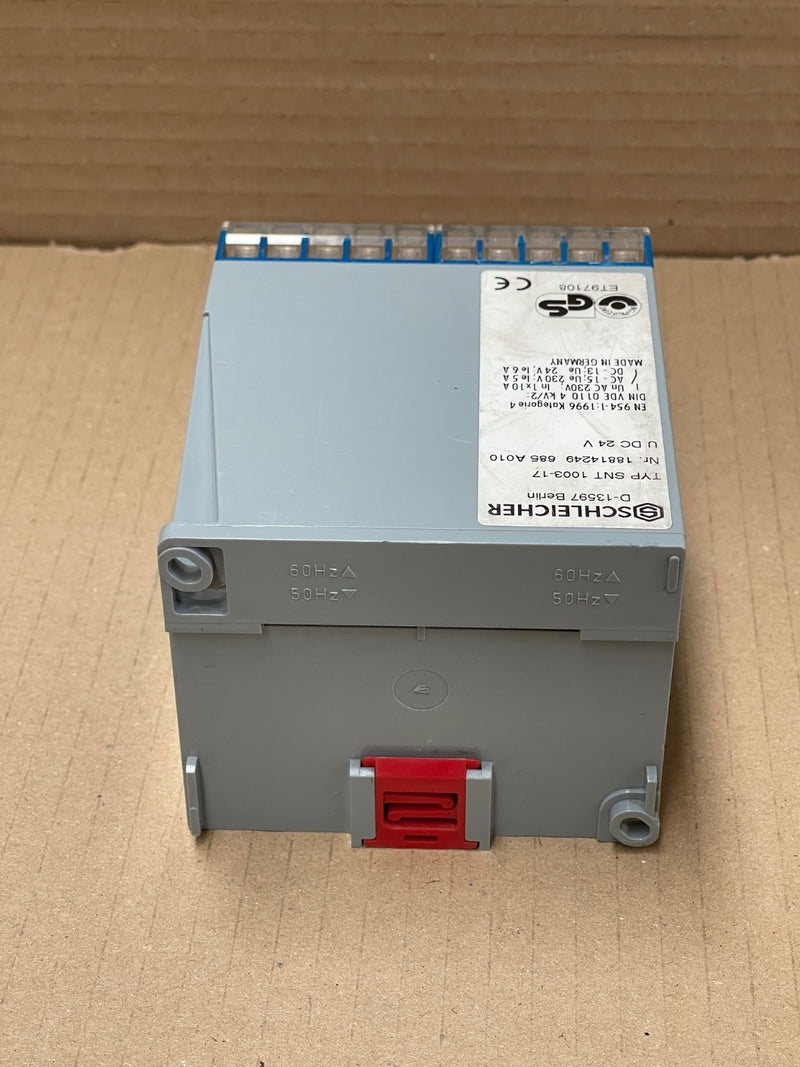 Schleicher – SNT 1003‑17 – Industrial Safety Relay / Safety Switching Module