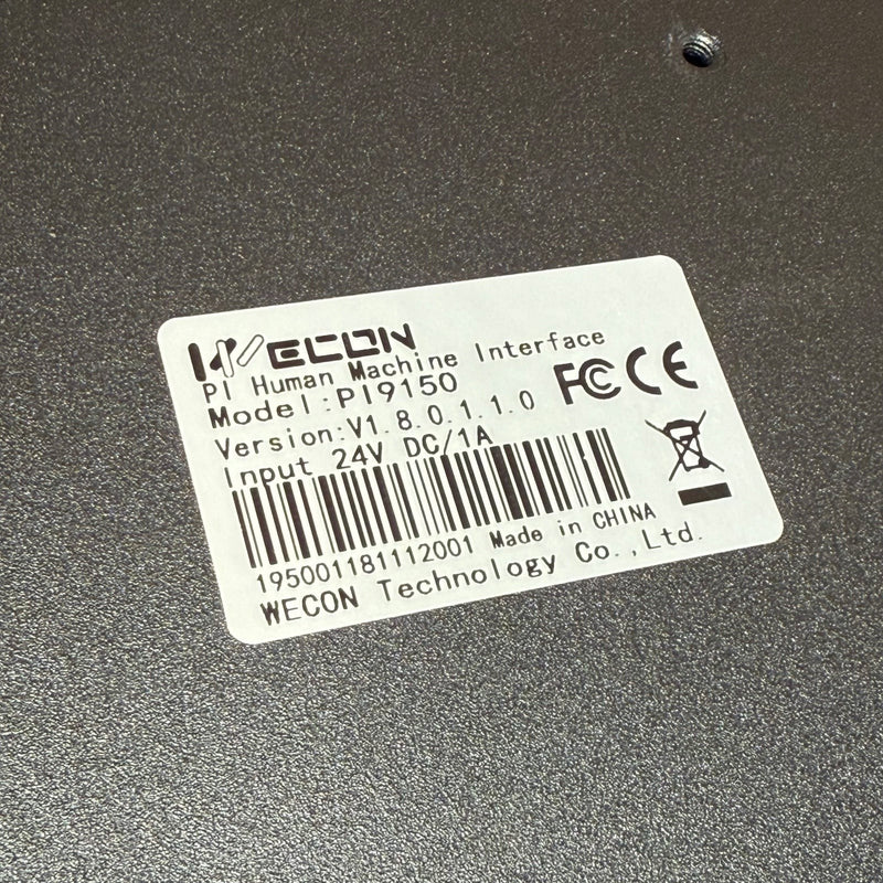 WECON – PI9150 – 15" Industrial Touchscreen HMI Panel