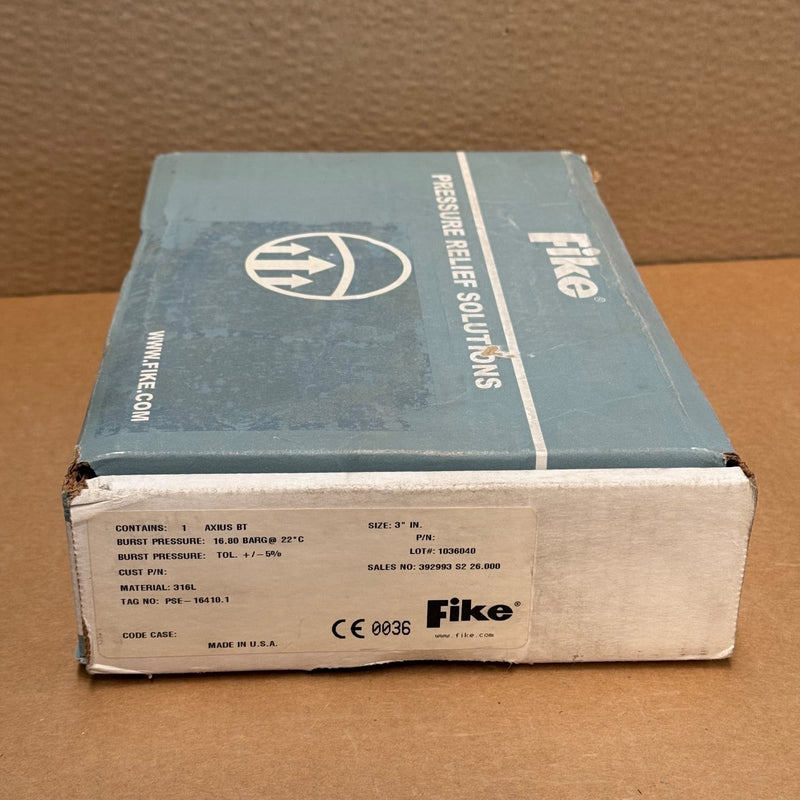 Fike – Axius BT – Axius BT 3 Inch 316L Stainless Steel Rupture Disc