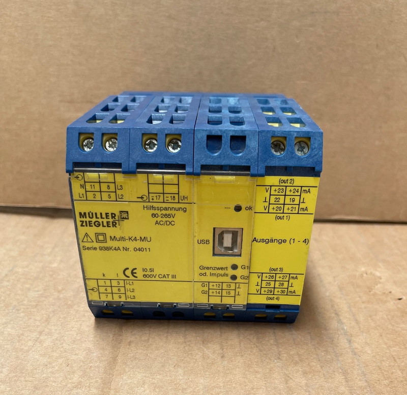 Müller + Ziegler – MULTI-K4-MU – Multifunction Measuring Transducer 60–265 VAC