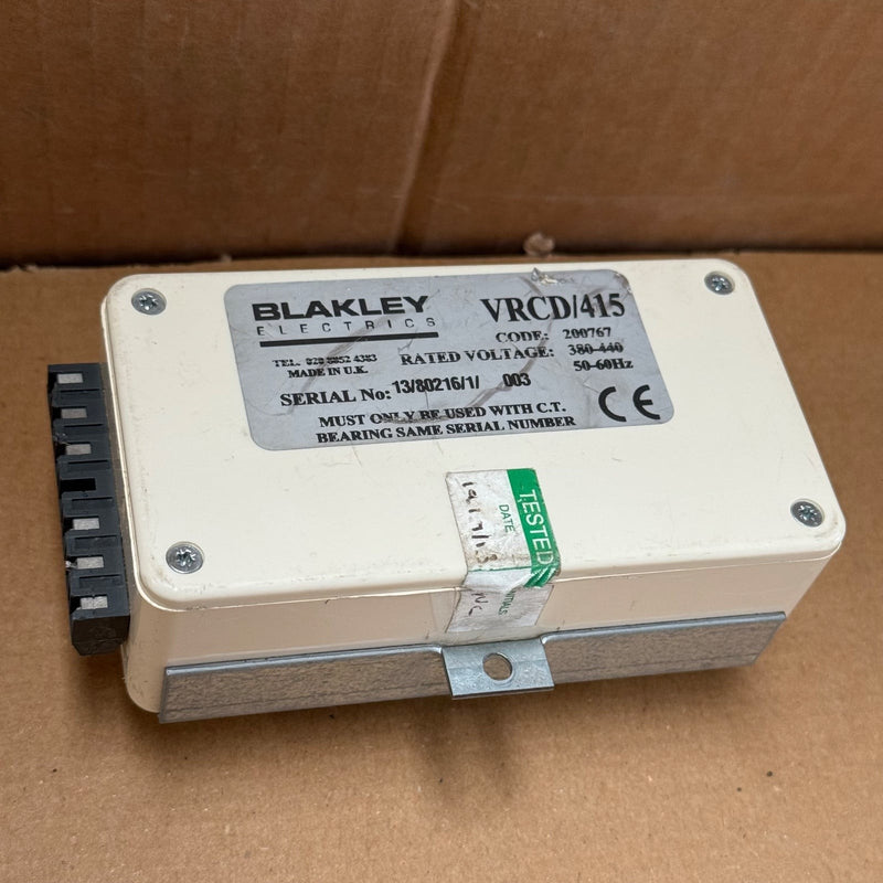 Blakley – VRCD/415 – Residual Current Trip / Circuit Breaker Protection Relay