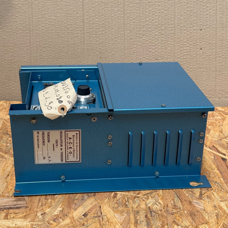 A.C.E.O. – 15074/6313 – Voltage Regulator / Regulateur de Tension (380V, 50Hz)