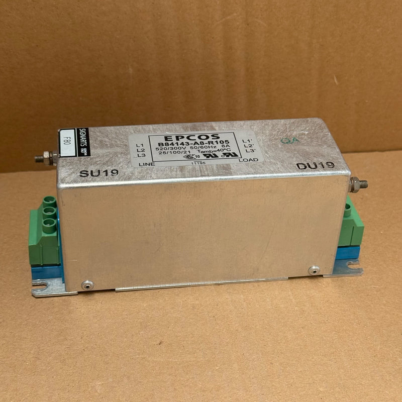 EPCOS – B84143-A8-R105 – 3-Phase Power Line EMC Filter (8A)
