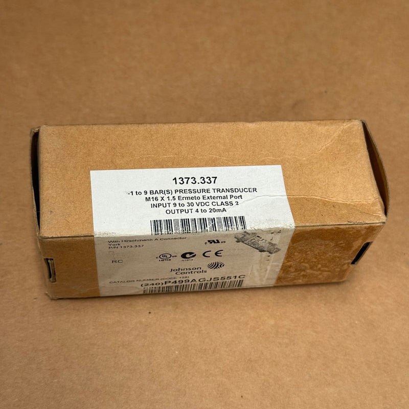 Johnson Controls – P499AGJS551C – Electronic Pressure Transducer
