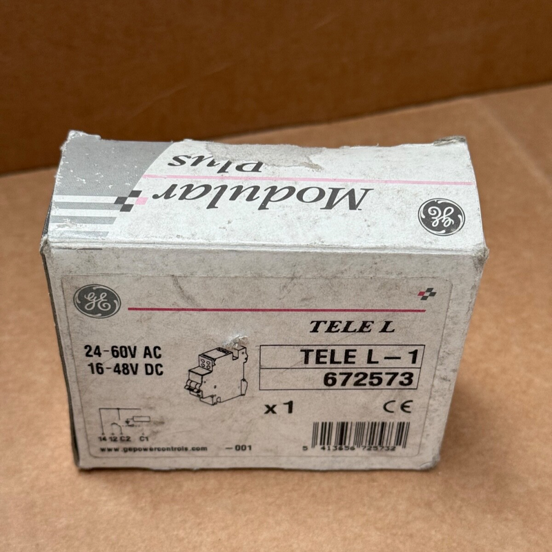 GE – TELEL‑1 (672573) – 24–60 VAC / 24–48 VDC Shunt-Trip Release, 1-Pole