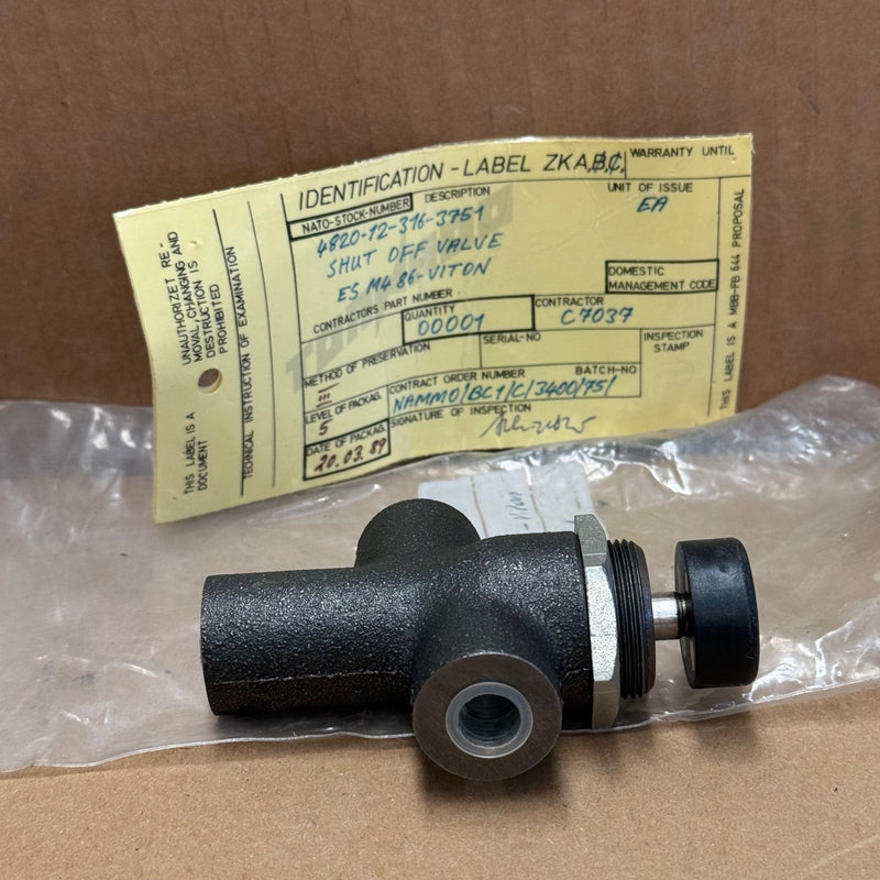 ES – 4820-12-316-3751 / M4 86 VITON – Manual Shut-Off Valve