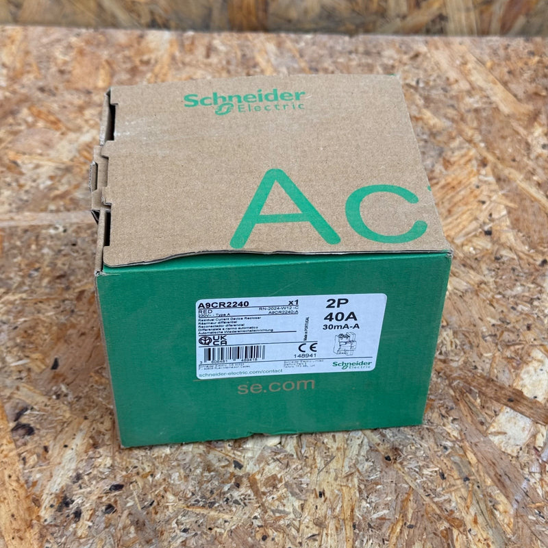 Schneider Electric – A9CR2240 – Automatic Reset Residual Current Circuit Breaker