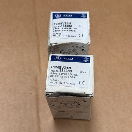 General Electric – P9MSVZ1N – 3-Position Selector Switch (Long Handle)