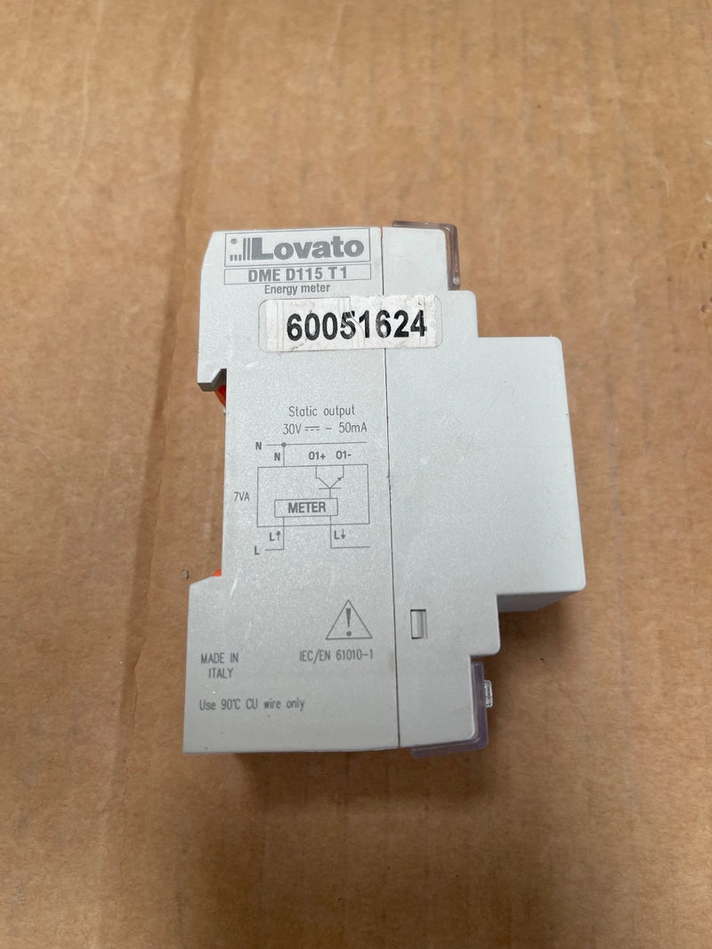 Lovato Electric – DMED115T1 – Single‑Phase Energy Meter 40 A DIN‑Rail