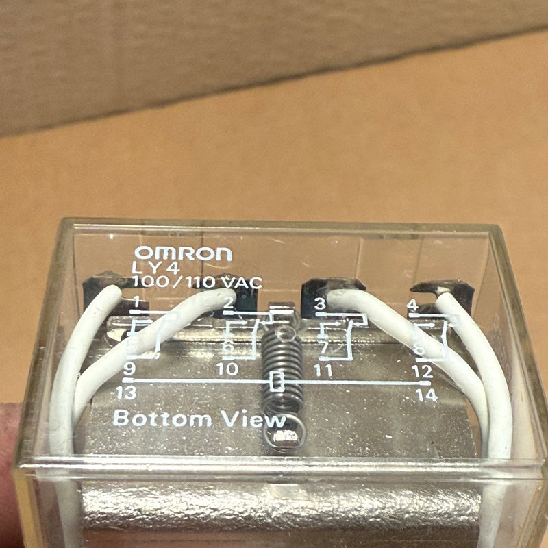 5PCs Omron – LY4 100/110 VAC – 14-Pin 4PDT 10A General Purpose Power Relay