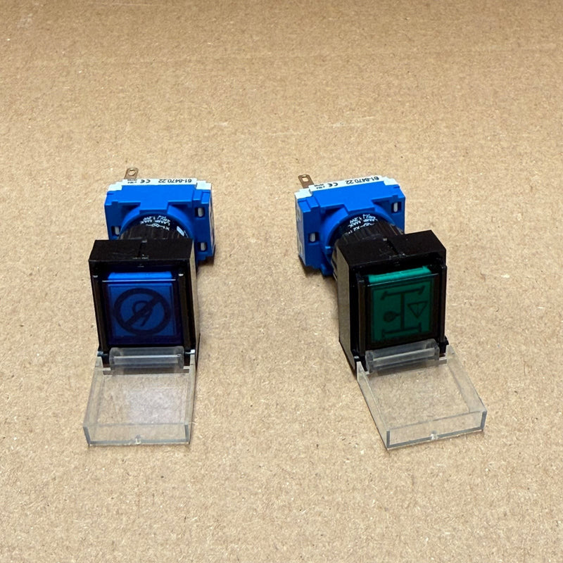 2PCs EAO – 61-1220.0 + 61-8470.22 – Modular Maintained Pushbutton Switch