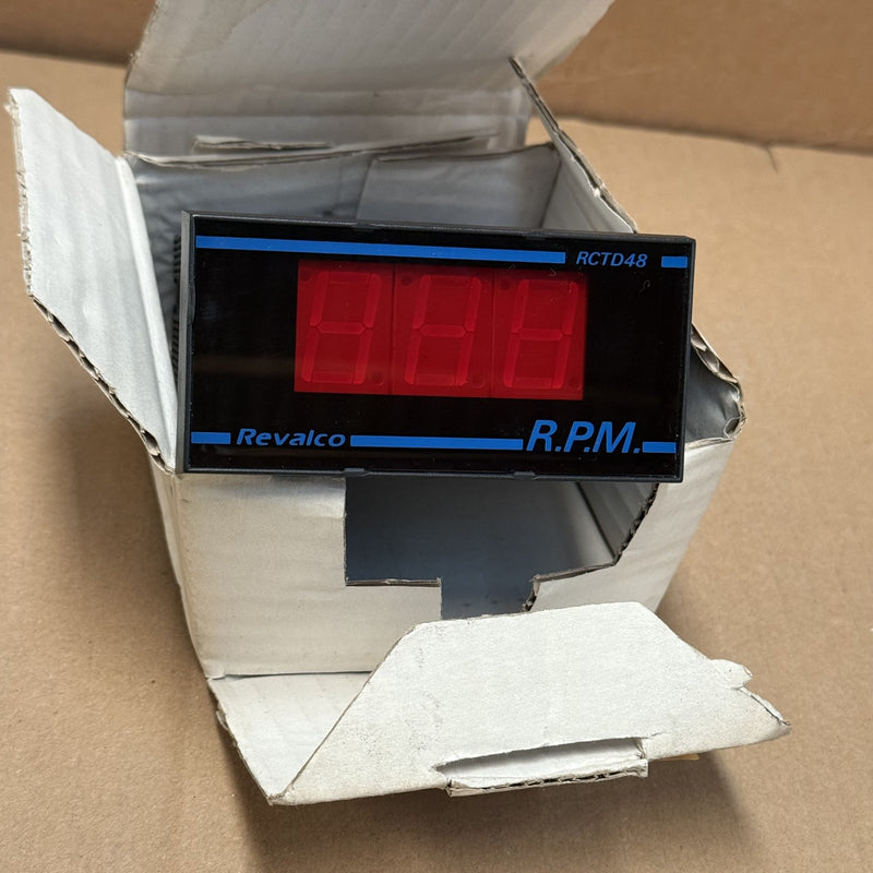 Revalco – RCTD48.D – 110VAC Digital Tachometer Indicator