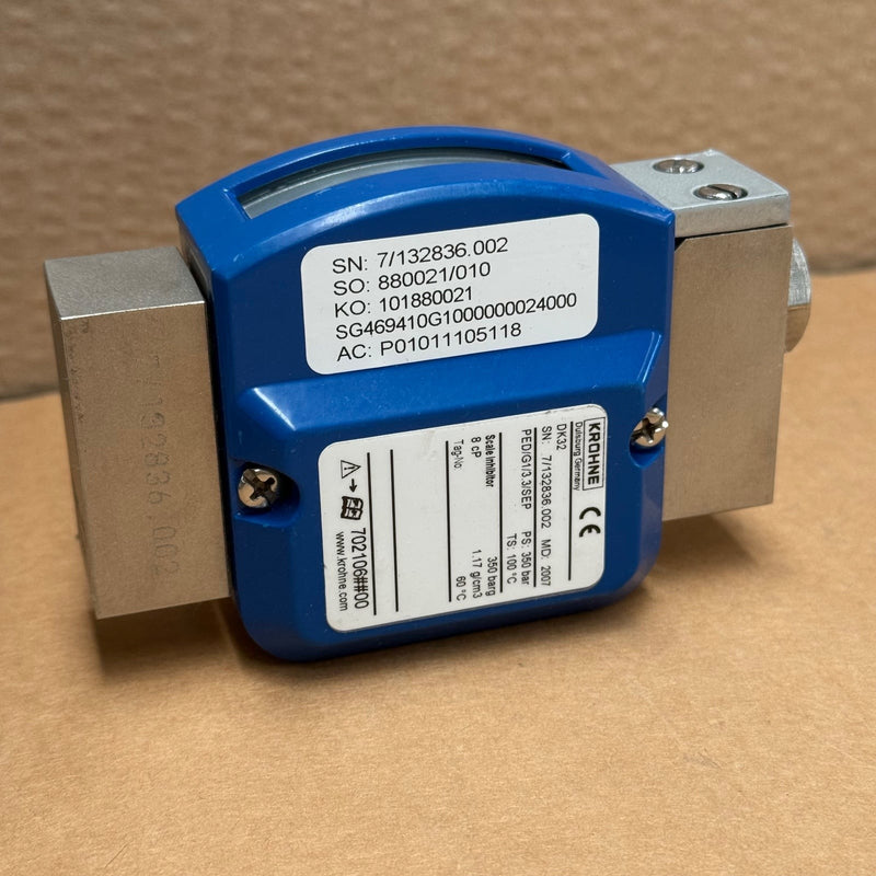 Krohne – DK32 – Variable Area Flow Meter / Purgemeter